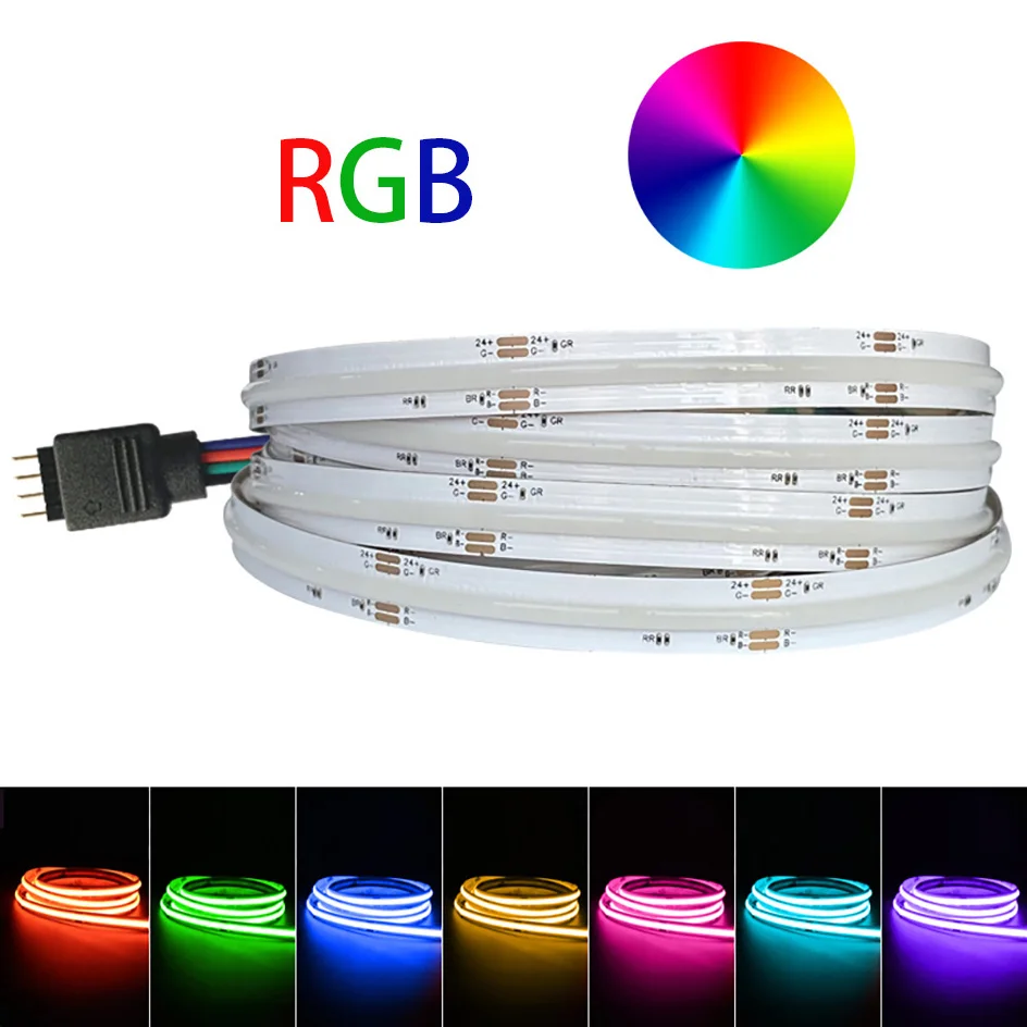 

10mm DC12V 24V RGB LED Strip Light 810/840leds 5m Flexible Lamp Ribbon Tape For Room Party Decor TV Backlight Diode APP Control