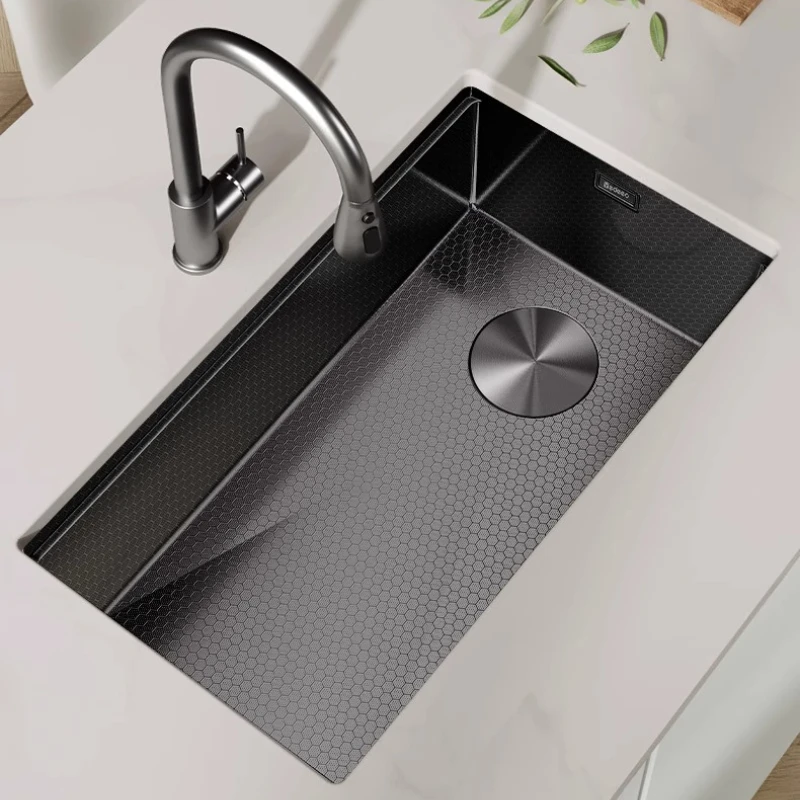 Fregadero de acero inoxidable personalizado, fregadero individual grande, lavabo para verduras, fregadero de cocina debajo del mostrador, lavavajillas