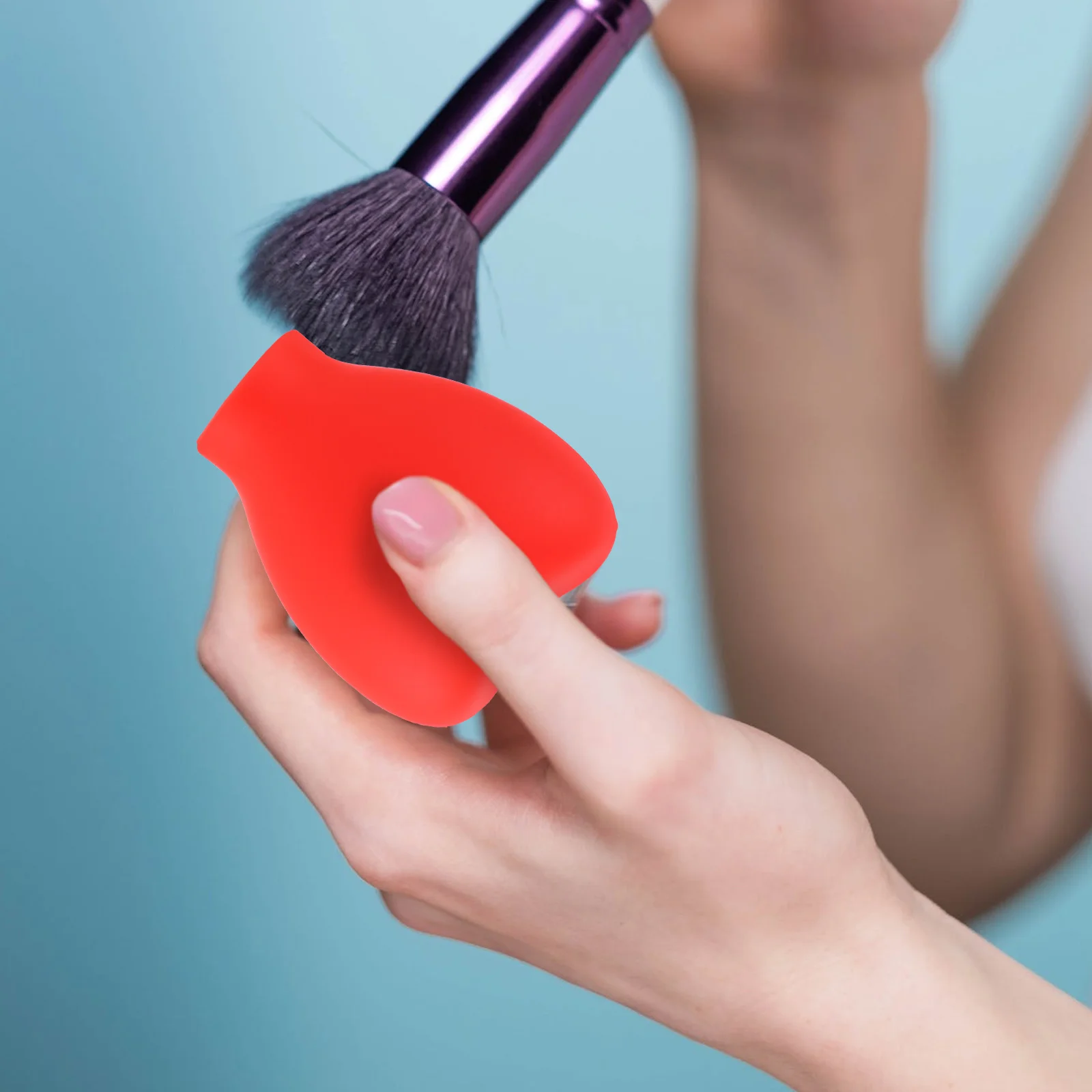 

6 Pcs Makeup Brush Case Silicone Covers Protector Portable Flower Silica Gel Durable Toothbrush Caps Travel