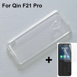 2-in-1 Glass+Silicone Cover For Xiaomi Qin F22 Pro Case Tempered Glass Screen Protector For Xiaomi Qin F21 Pro