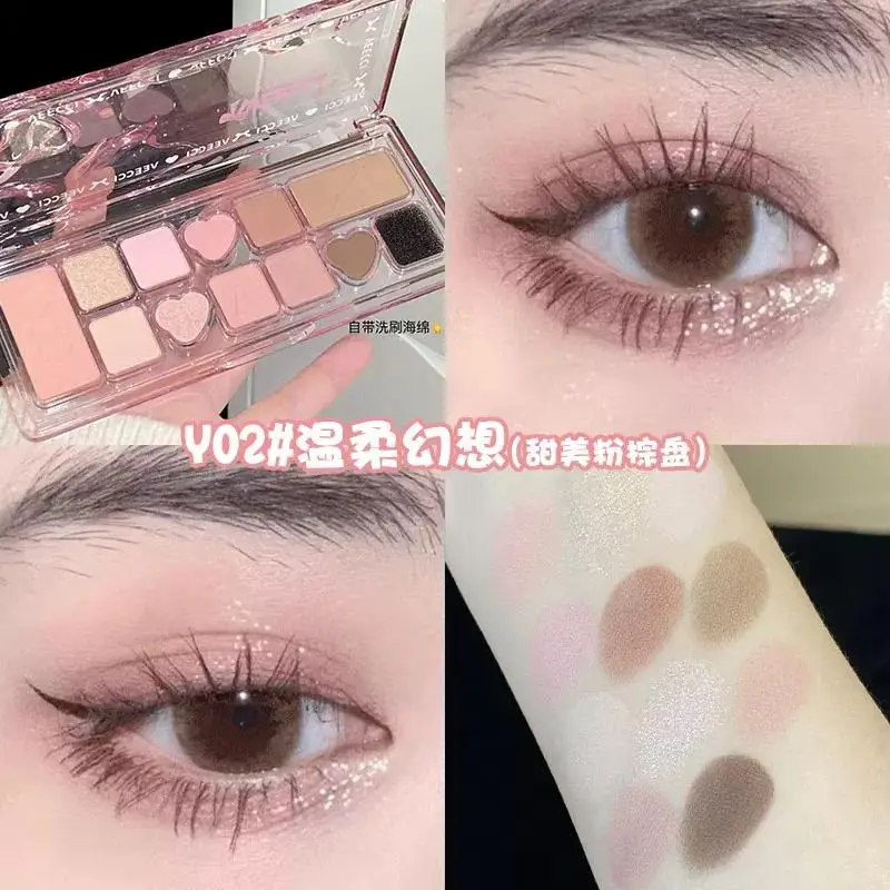 VEECCI アイシャドウ マット シマー 11 色 多目的ポータブル アイシャドウ パレット 9.3 グラム オリジナル メイクアップ化粧品