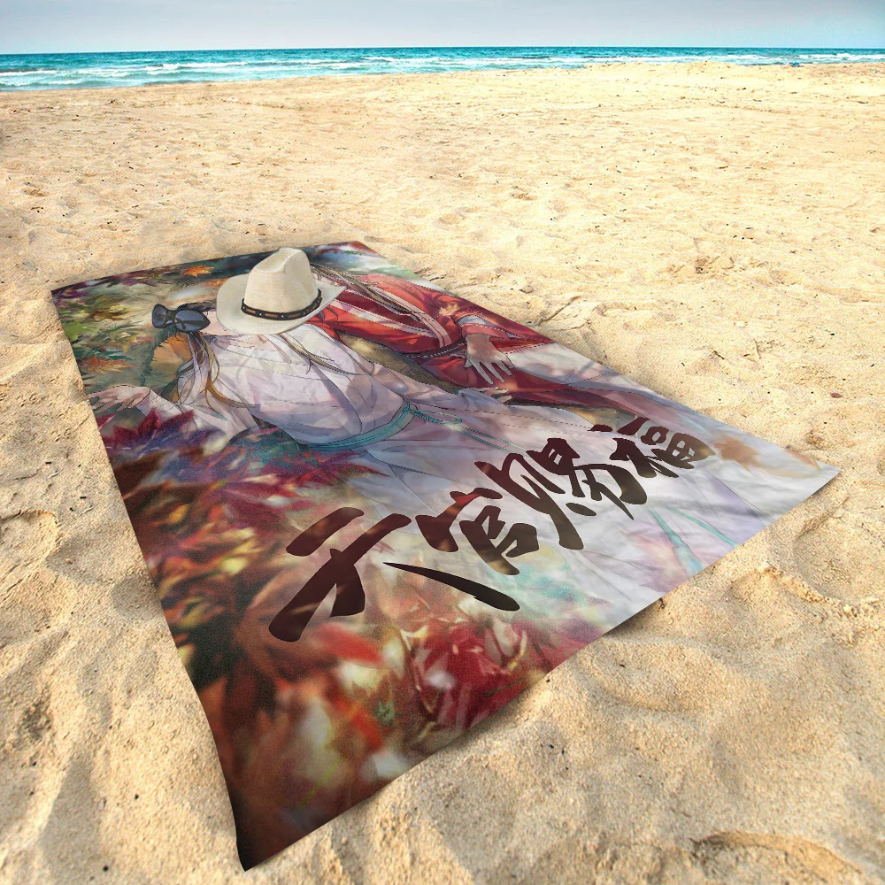 Tian Guan Ci Fu Microfiber Blanket Quick Drying Beach Towels Oversized Printing Super Absorbent Pool Towel Blanket