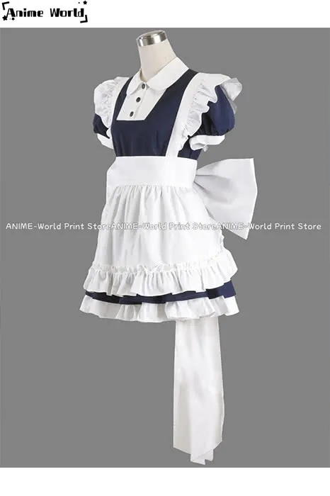 《Custom Size》The Embodiment Of Scarlet Devil Cosplay Costume Izayoi Sakuya Apron Dress