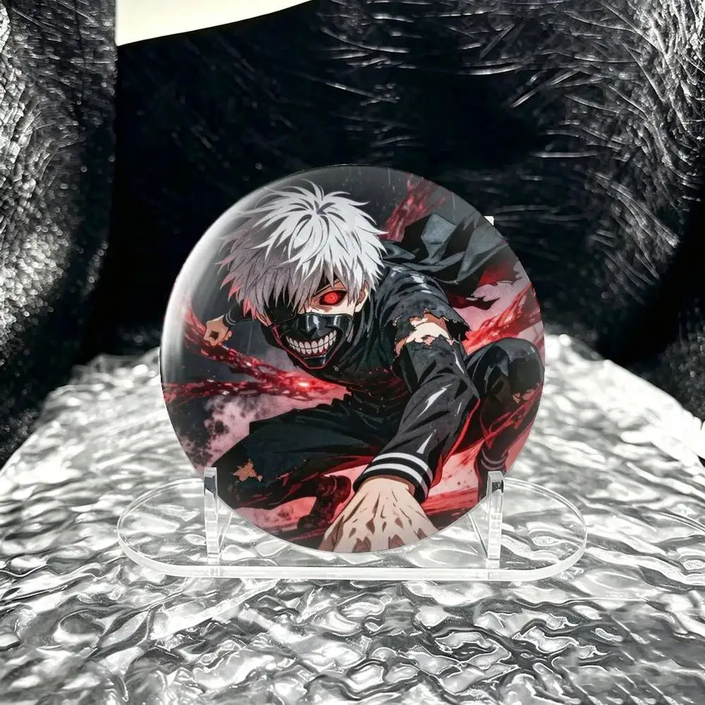 Tokyo Ghoul Kaneki Ken Brooch Metal Decorative Brooch Pins for Backpack Clothes Jacket Accessories,Souvenir.