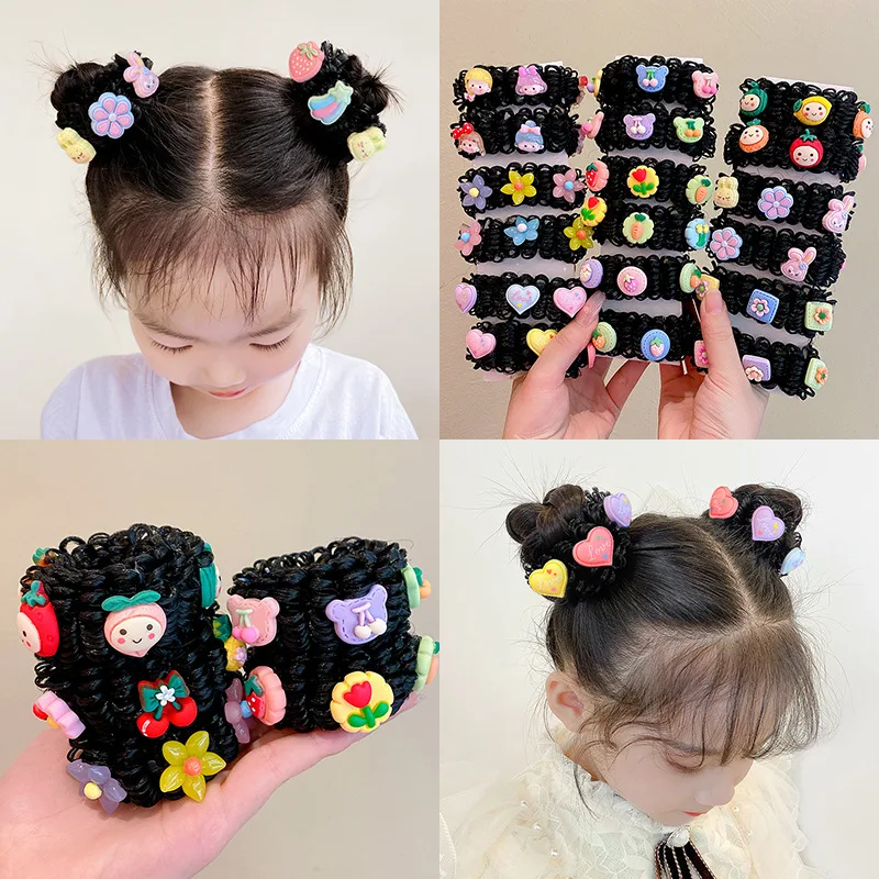 Cartoon Ball Twist Hair Ropes Girls Sweet Donuts Bud Head Bands French Dish Made Lady Girls Magic DIY Tools Hair Accessories New