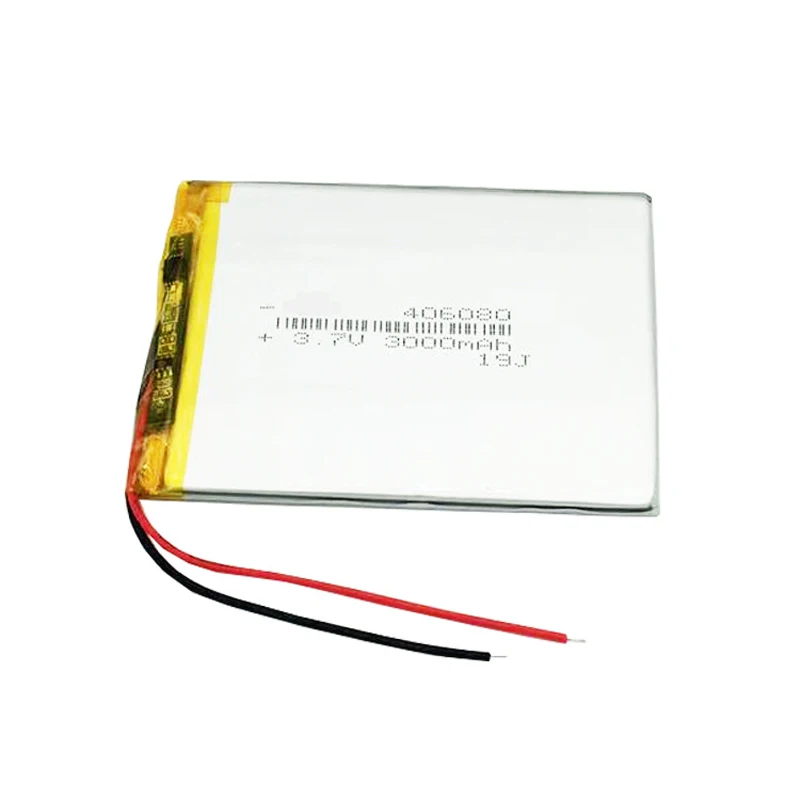 

406080 3000mah 3.7V Lithium Polymer Battery For GPS MP3 MP4 Notebook Ebook Tablet PC MID PDA Rechargeable Li-polymer Batteries