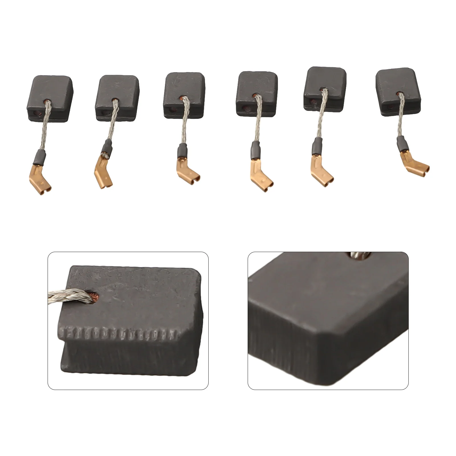 Replacement Motor Brushes 6PCS for Angle Grinder N421362 DWE4217 DWE4238 Carbon Brush Set for Power Tool Servicing
