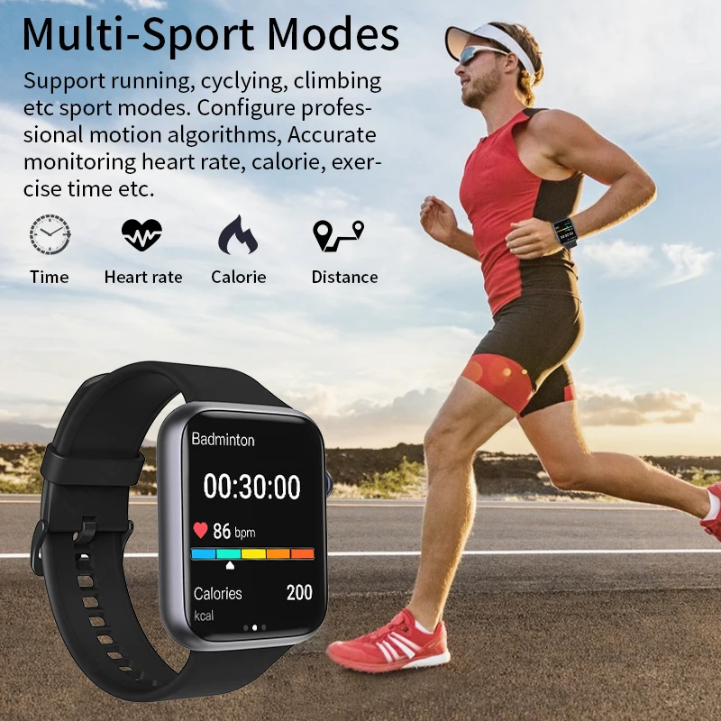 2024 zestaw słuchawkowy Bluetooth inteligentny zegarek wodoodporny mężczyźni kobiety nazywają Smartwatch monitorujący tętno monitorowaniem snu Sport