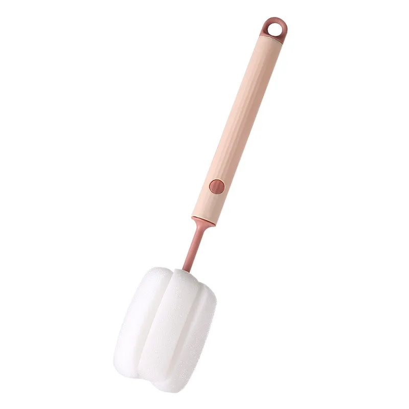 Hangable Sponge Brush Removable Cleaning Household Long Handle Bottle Insulated Cup Cleaning Cup Brush