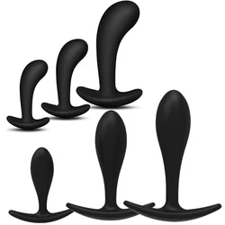 Contas anais pesadas de silicone, Plug anal, Plugue Anal Wearable, G Spot Dildo, Inserir extensor de vagina, Dilator ânus, Expansão Toy Sex, 1Pc