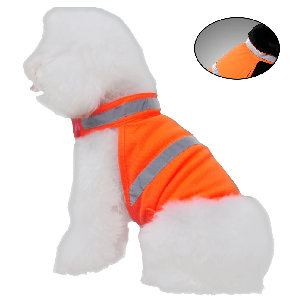 

Pet Reflective Vest High Visibility Dog Pet Reflective Safety Vest Clothes Adjustable Security Jacket Hunting