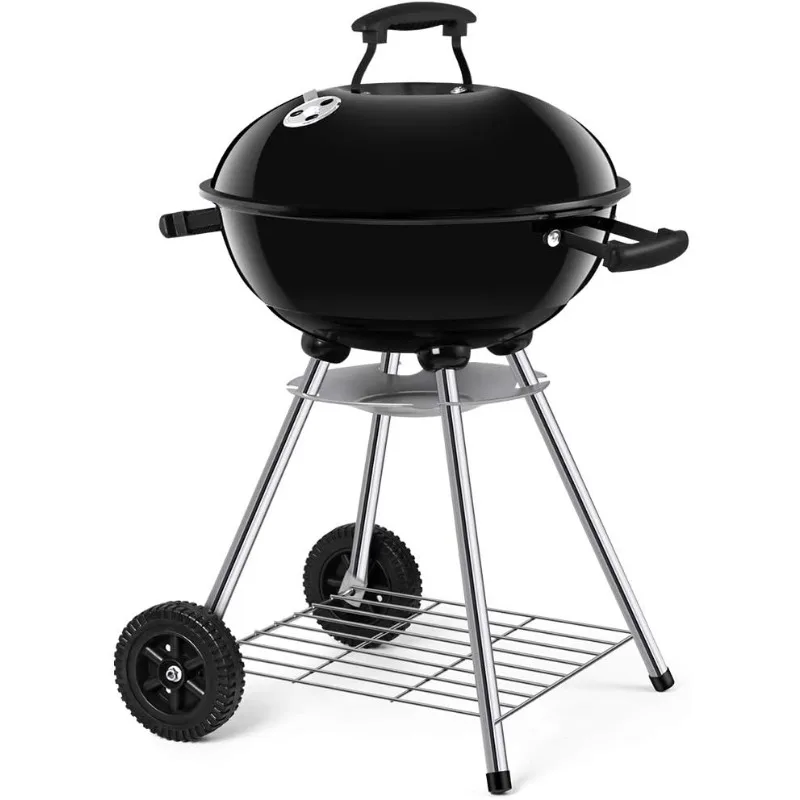 Premium 18 Inch Charcoal Grill for Outdoor Cooking BBQ Camping Grill Charcoal Kettle Grill