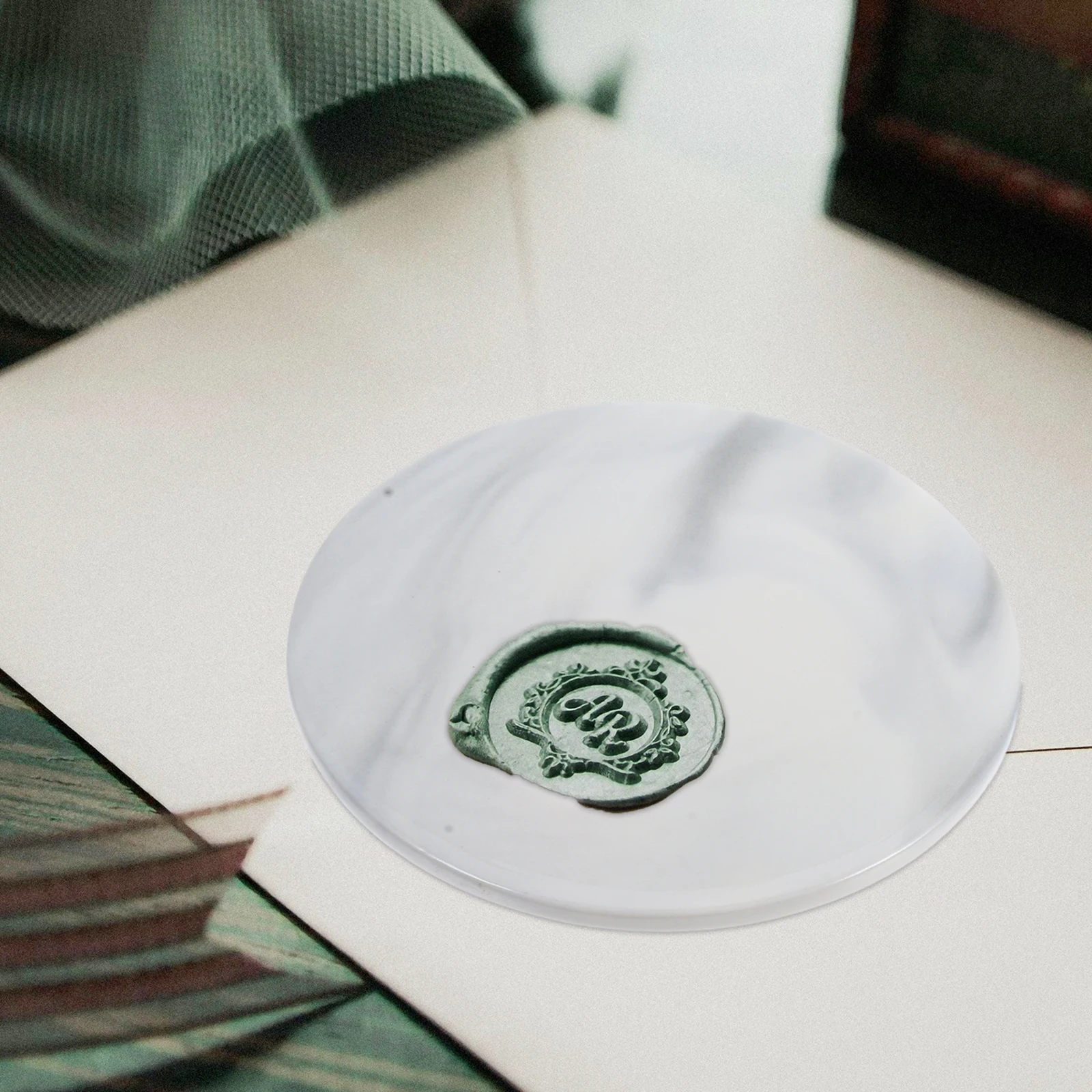 

2Pcs Marbling Design Heat Resistant Wax Seal Plates for Stamps and Mugs Backing Board for Stamp Seal Heat Resistant Pad