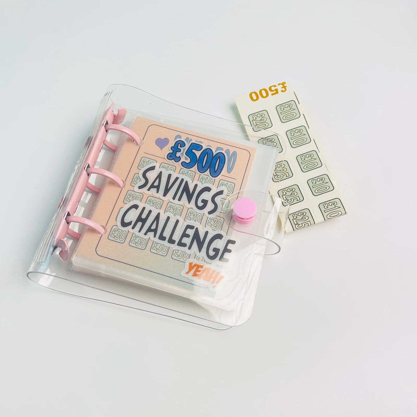 ￡1000 GBP Savings Challenge Binder, Money Saving Binder, Savings Challenges Book With Envelopes, Envelope Savings Challenge