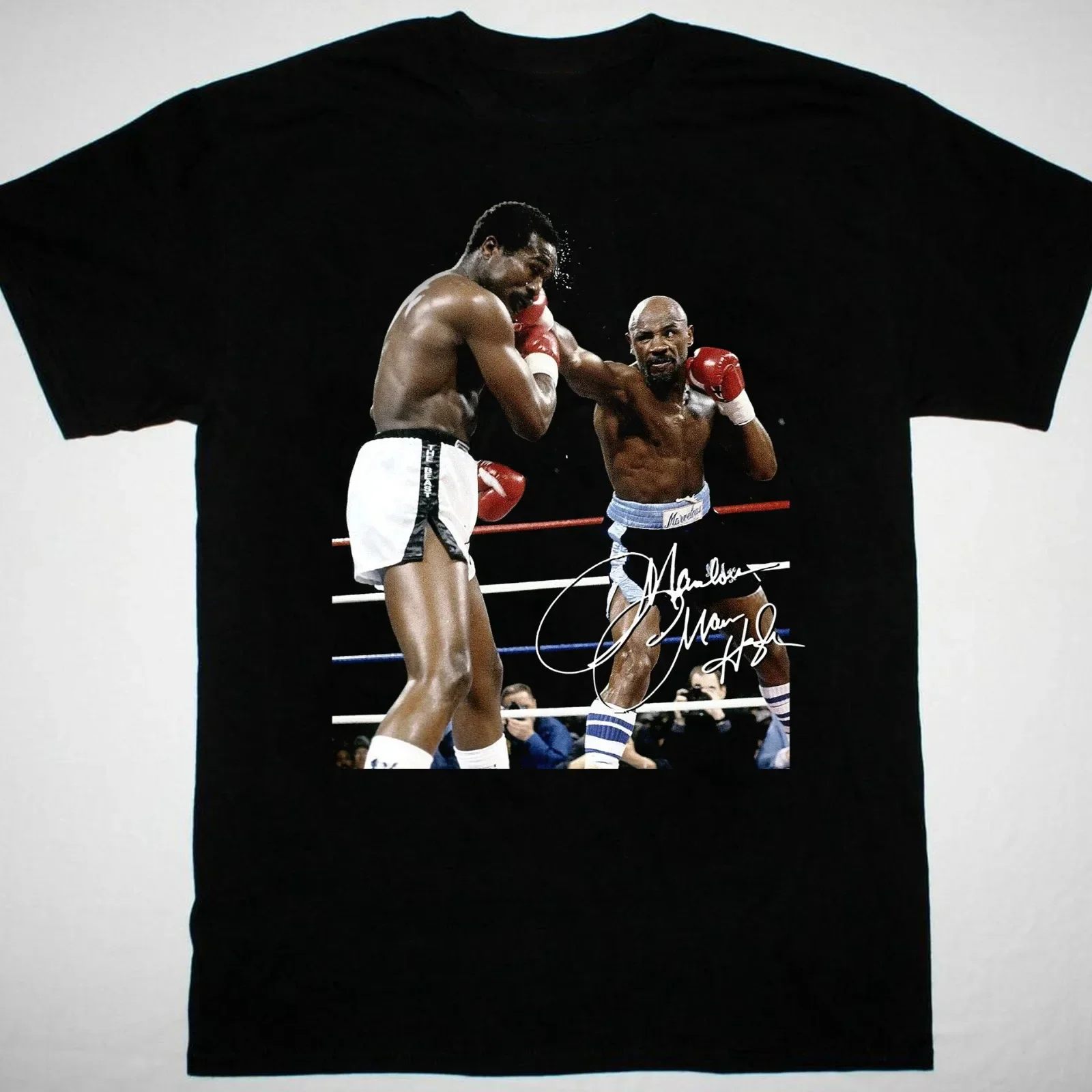 Marvelous Marvin Hagler signed T-shirt short sleeve All sizes 114