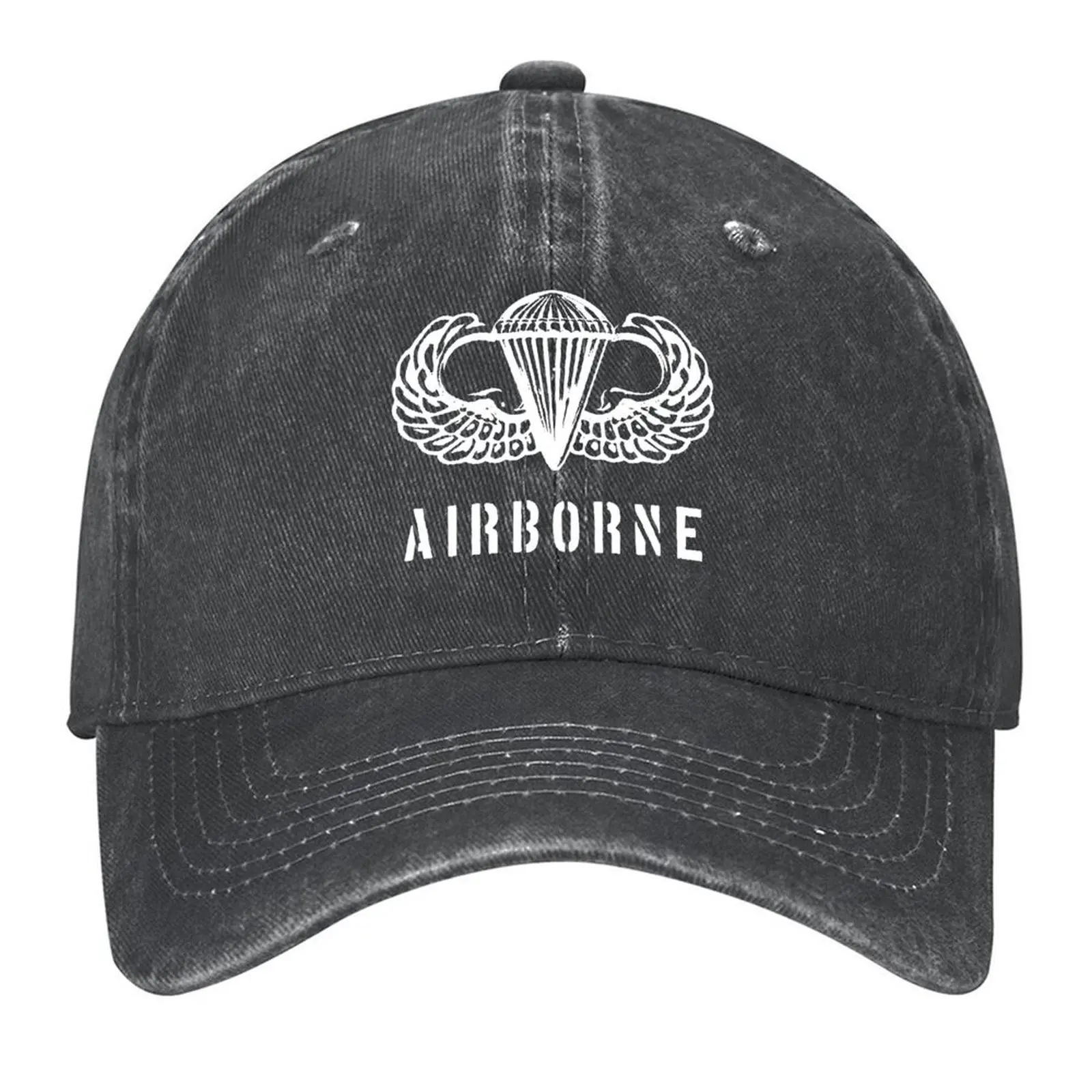 

US airborne parawings - white Baseball Cap New Hat Beach Outing party Hat Sun Hat For Children Elegant Women's Hats Men's