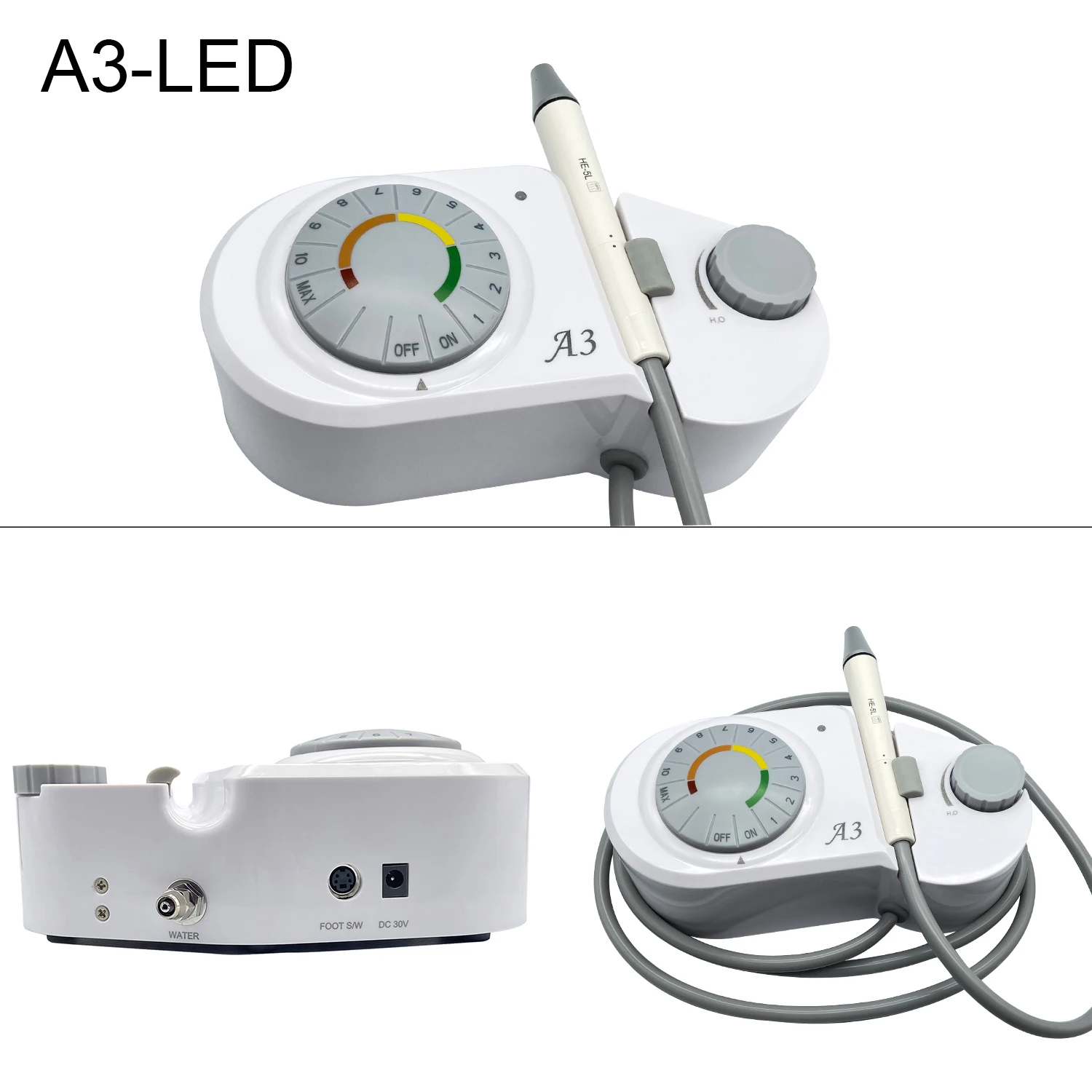 Dental Ultrasonic Scaler A3 LED Piezo Fiber Optic Handpiece Scaling tips for Scaling Periodontic Endodontic Autoclavable Tools