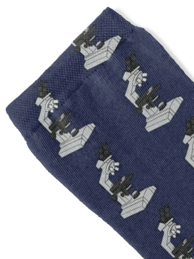 Microscope Gray Socks New year's gift Socks Male Women's