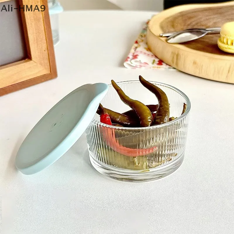 

2025 1/3Pcs Transparent Glass Storage Jars for Food Fruit Kitchen Fresh-keeping 200ML Thicken Storage Containers