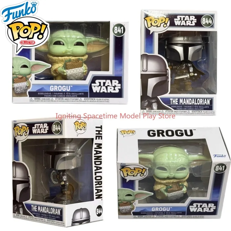 Figura de acción Funko Pop Original Star Wars: The Mandalorian 844 Grogu 841 para niños y niñas, regalo, modelo coleccionable, adornos