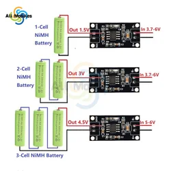 NiMH 배터리 전용 충전기, CC CV 충전식 리튬 배터리 스마트 충전기 모듈 보드, 1A, 1.2V, 2.4V, 3.6V, 1.5V, 3V, 4.5V