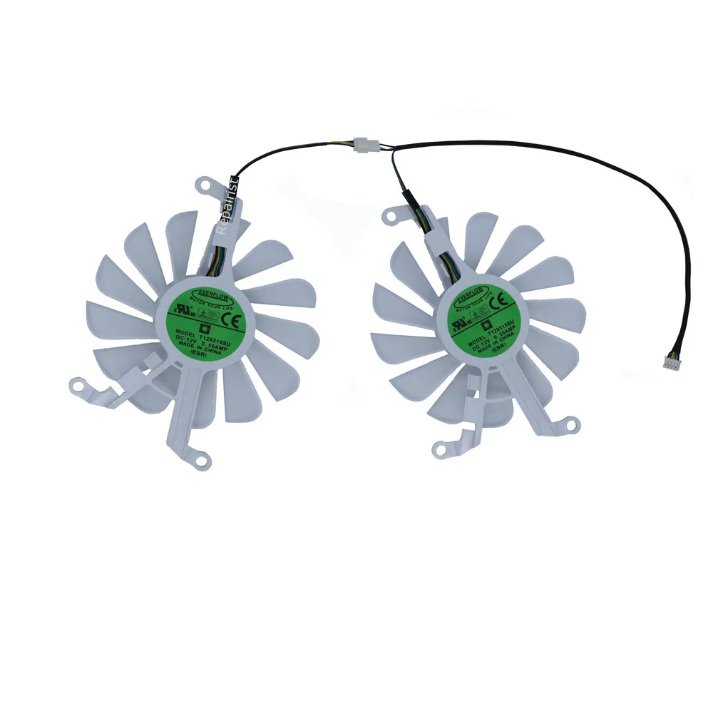 

Охлаждающая видеокарта, вентилятор VGA-кулер CSH9015BS для MANCER RX5500XT 8g, T129215SU для PELADN 5500XT 8 ГБ, 2 шт./компл.