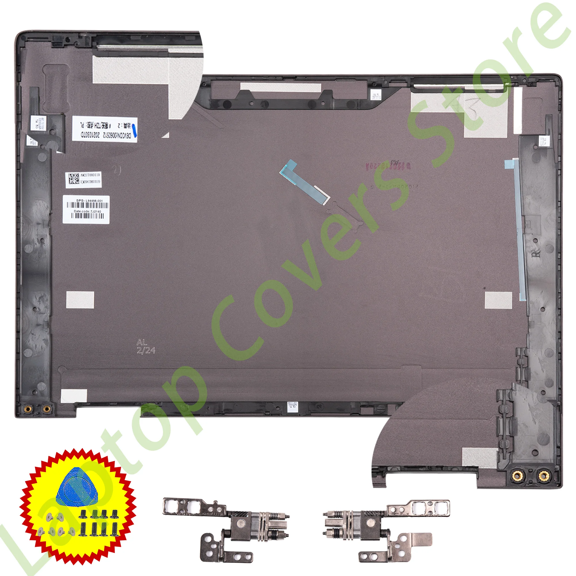 

Новинка для ENVY X360 13-AY 13-AY0008CA 13Z-AY TPN-C147, задняя крышка L94498, нижняя часть L94514 M15276, петли, замена алюминия 13,3 дюйма