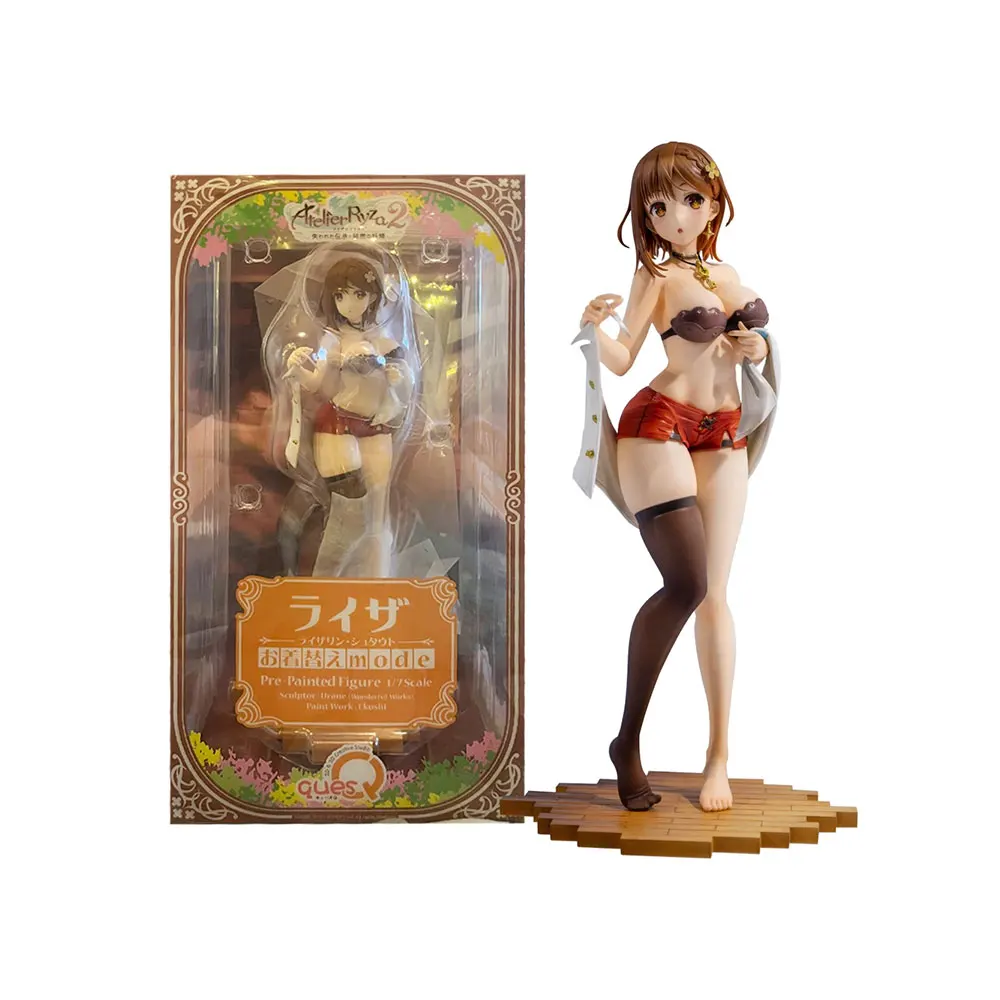 23CM Anime Atelier Ryza 2 Ushinawareta Denshou to Himitsu no Yousei Reisalin Stout Figure Dress Up Standing Anime Model Toy PVC