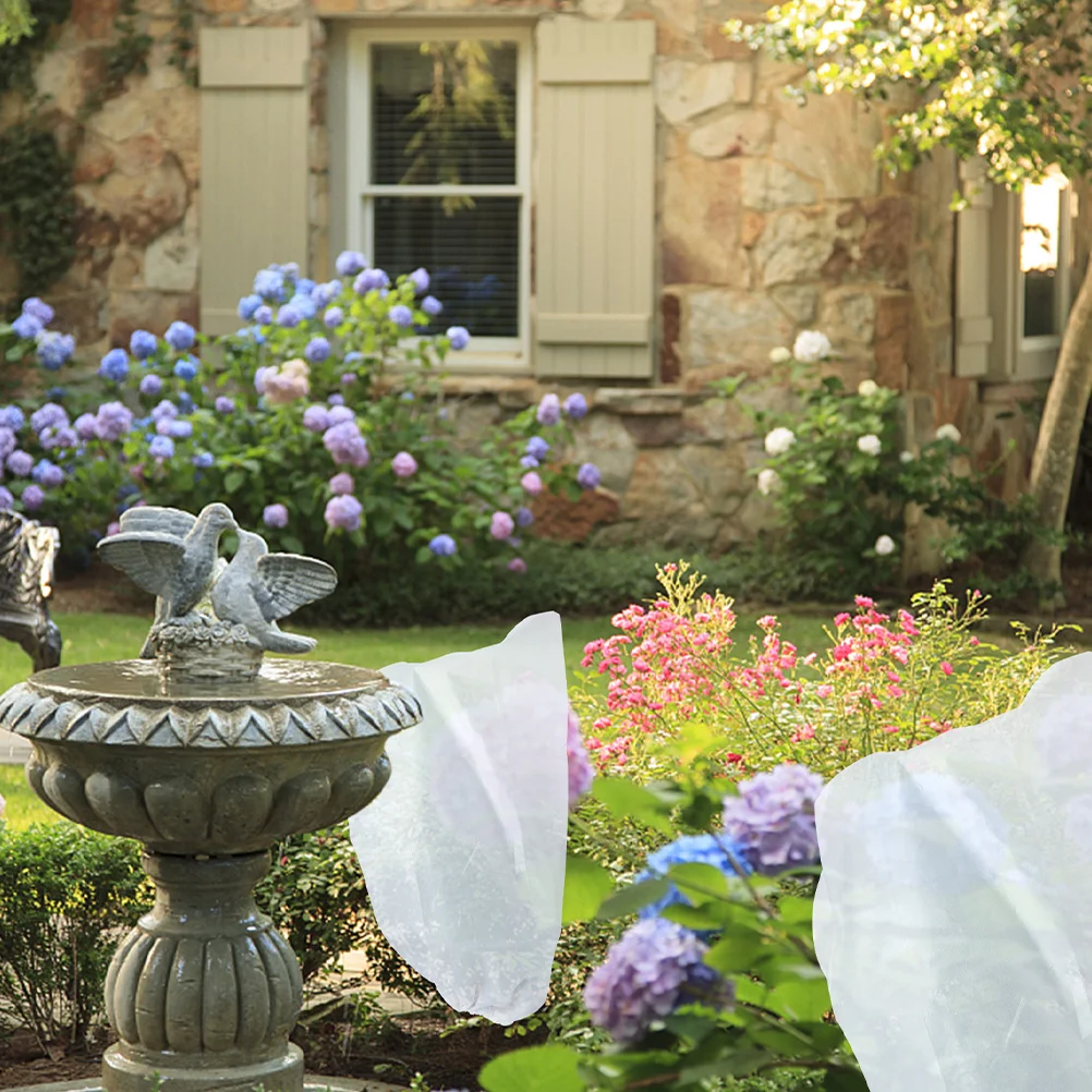 

3pcs Large Plant Cover Reusable Winter Protection Bag For Tree Shrub Tomato Rose Frost Proof Drawstring Garden Supply