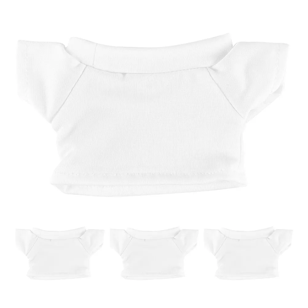 

Комплект из 4 футболок с медведями, базовая одежда для плюшевых игрушек, сменные наряды для мягких игрушек, очаровательные и модные для различных случаев