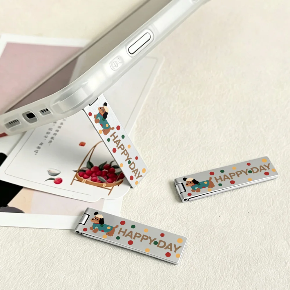 Ultra-thin Invisible Phone Kickstand Folding Back Sticker Cellphone Holder Adjustable Universal Desktop Support Stand For iPhone