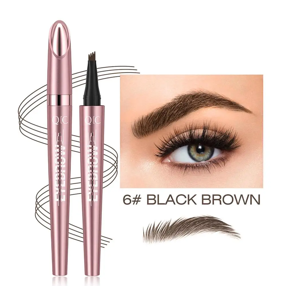 Multifunktionaler flüssiger Augenbrauenstift, ultrafeiner Eyeliner, liegender Seidenraupe, wasserdicht, grau, braun, Augenbrauenverstärker, Tattoo-Kosmetik