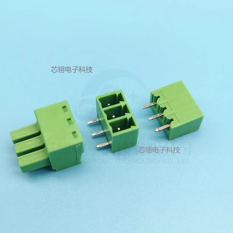 5pcs Plug and pull terminals 15EDG/KF2EDG-3.5MM Straight/curved needle 2P3P4P5P6P7P-16P