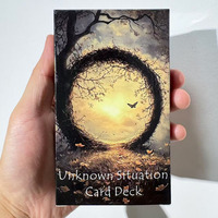 Tarot Cards, Unknown Situation Oracle Cards,Divination Cards for Beginners with PDF Guidebook, 12x7cm Cards, 55-Cards