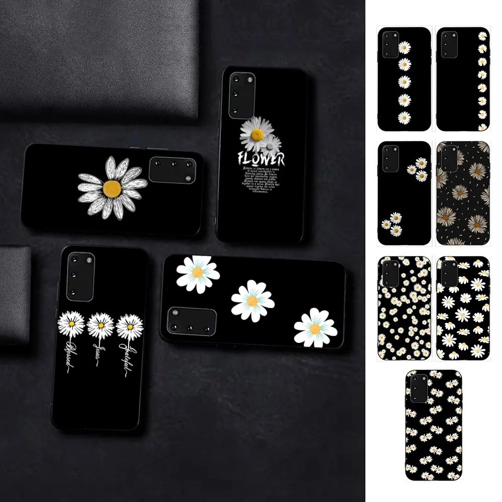 Fashion Fresh Little Daisy Flower Phone Case For Samsung S 9 10 20 21 22 23 30 23plus lite Ultra FE S10lite Fundas