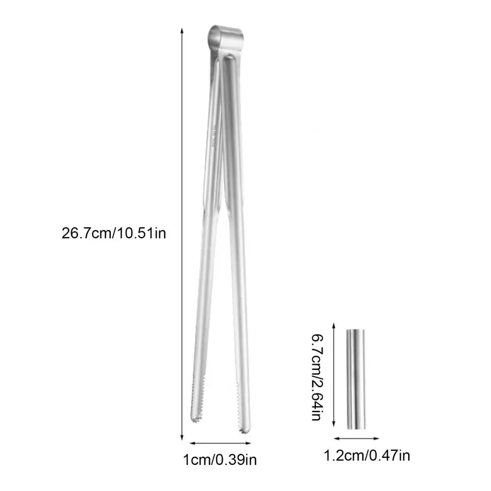 Heavy Duty Kitchen Tongs Stainless Steel Kitchen Cooking Tongs with Precision Serrated Tips Non-slip Bbq Tweezer Tool for Frying