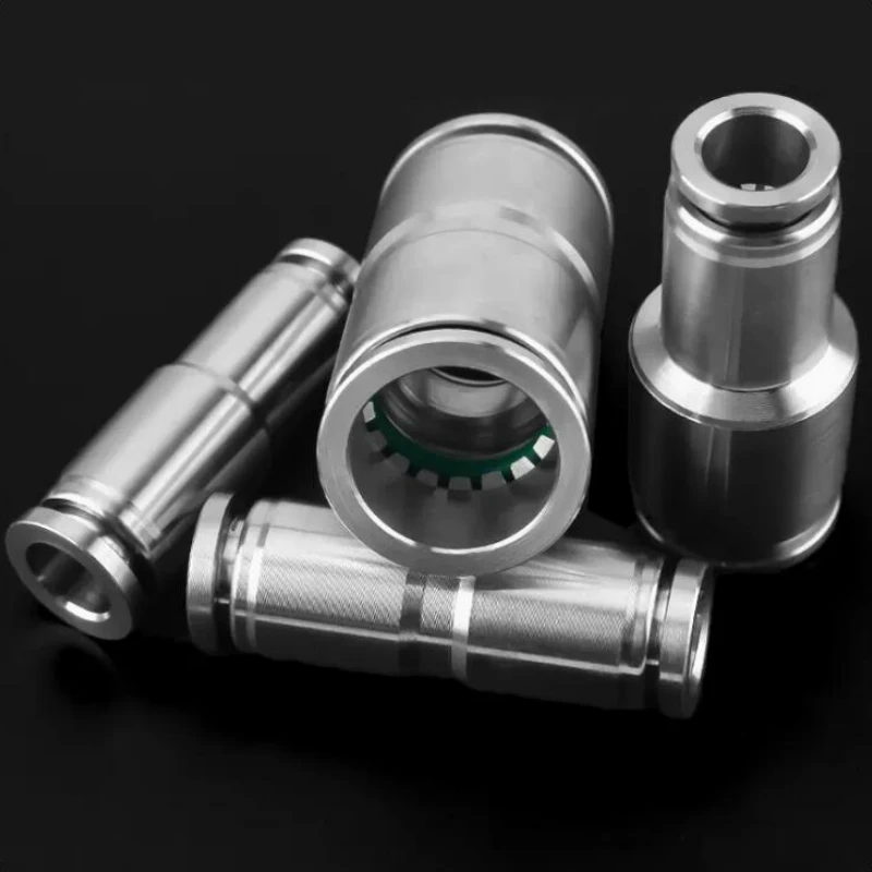 304 Stainless Steel 6-4mm 8-6mm 10-8mm 12-10mm 14-12mm 16-12mm Tube Sizes Pneumatic Reducer Union Quick Straight Connector