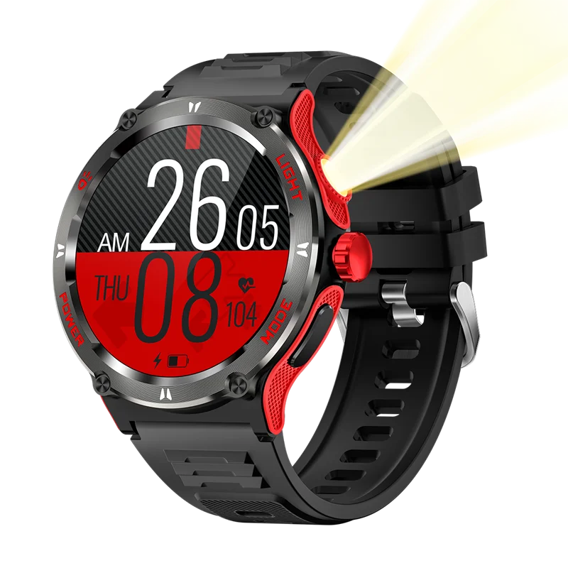 New KT76 Swimming Smartwatches Outdoor Light Compass Wearable Devices Montres Connectees Bluetooth Call Smart Watch for Men