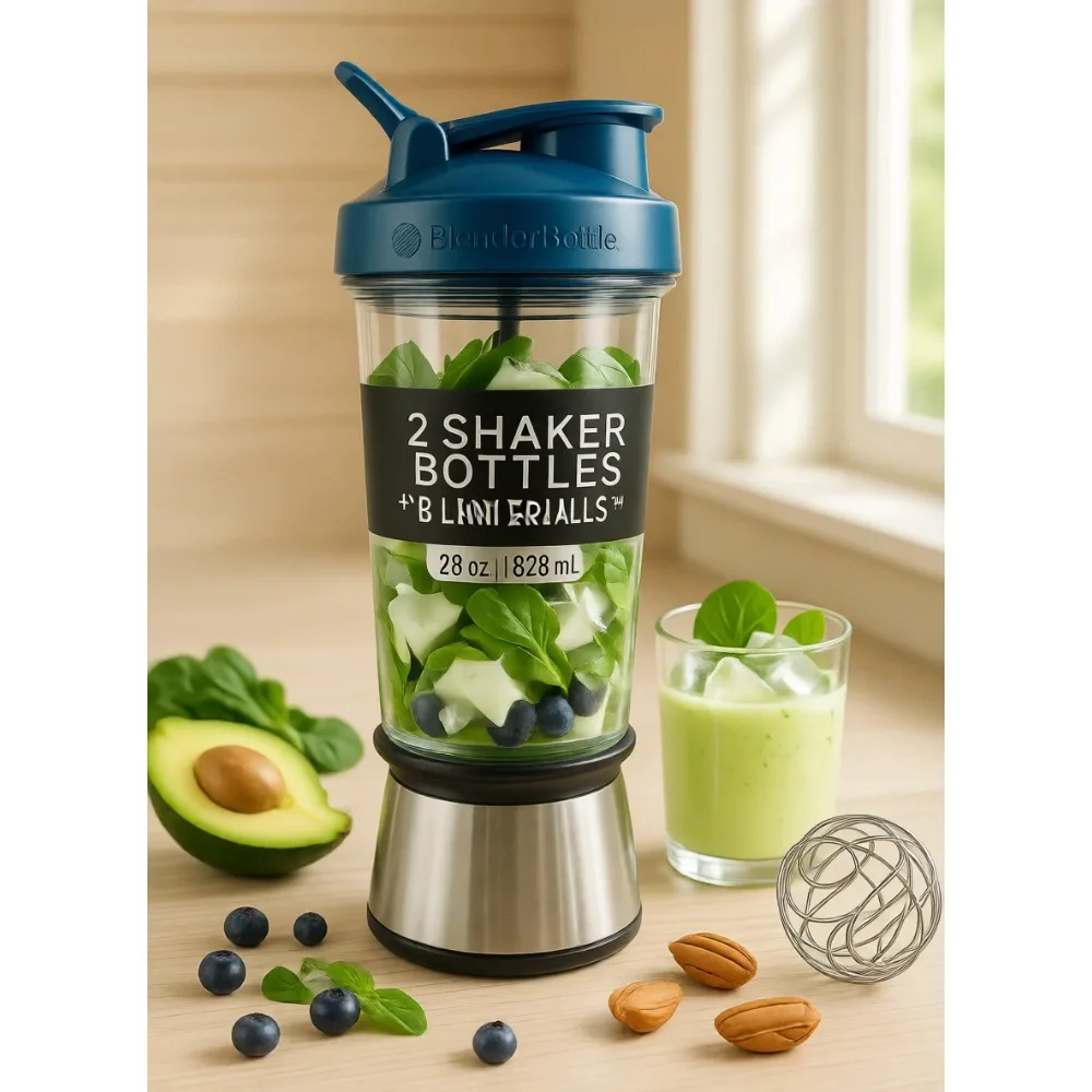 

Классическая бутылка-шейкер 28 унций, 2 штуки, черный/темно-синий, для протеиновых коктейлей и предтренировочных комплексов