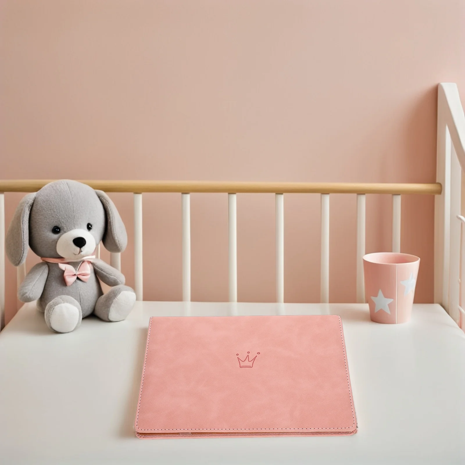 

2Pcs Baby Certificate Protector Sleeve Faux Birth Certificate Folder Organizer Folding Document Keeper