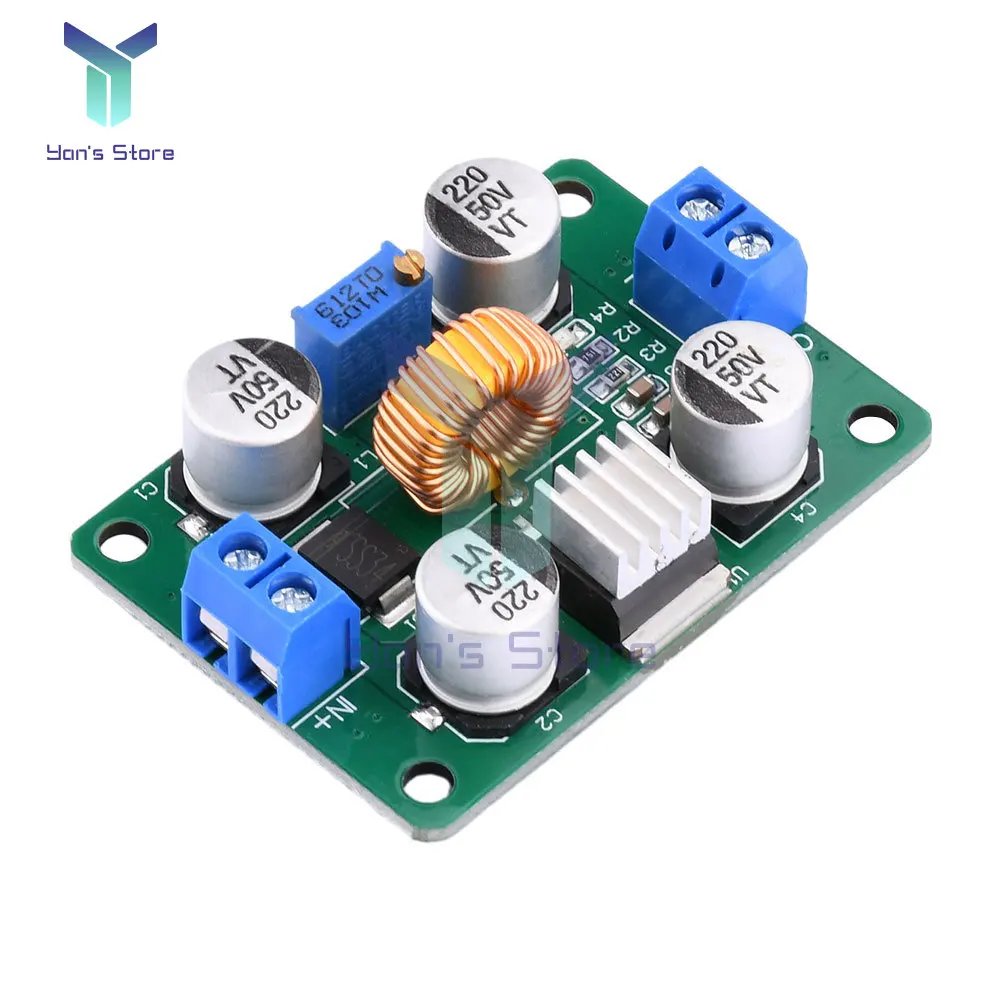 1 Uds DC-DC convertidor Buck módulo reductor ajustable 4-38V a 1,25-36V módulo de fuente de alimentación de alta potencia módulo regulador de voltaje