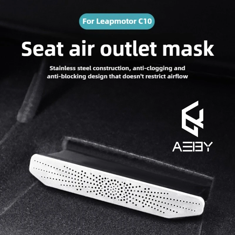 

For LEAPMOTOR C10 2026 Under Seat Air Vent Cover Grille Mesh Protector Anti-Dust Vent Mesh Guard Dust Proof Interior Accessories