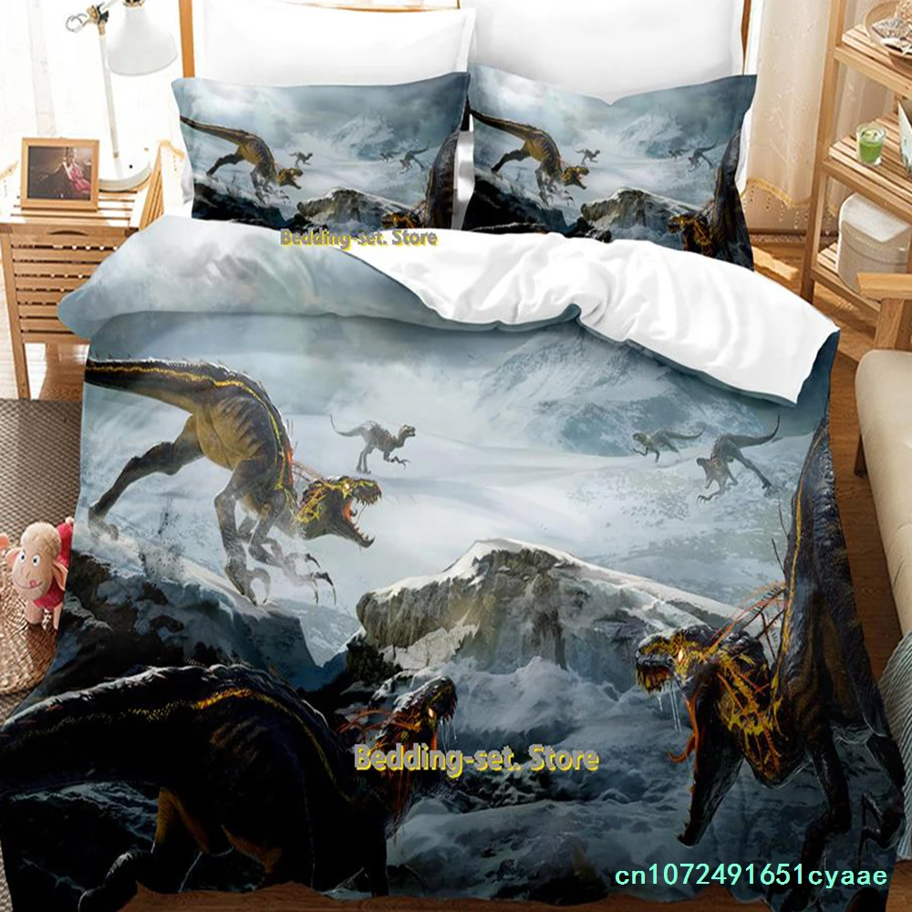Game Second Extinction Bedding Set Cartoon Anime three-piece Set Adult Kid Bedroom Duvetcover Sets 3D Kawaii Duvet