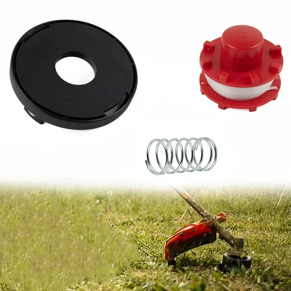 1 Set Trimmer Spool Line Spool Cap Cover Spring For Einhell GE-CT 36/30 Li E SOLO & 36/255 BL 18/200 Mower Parts