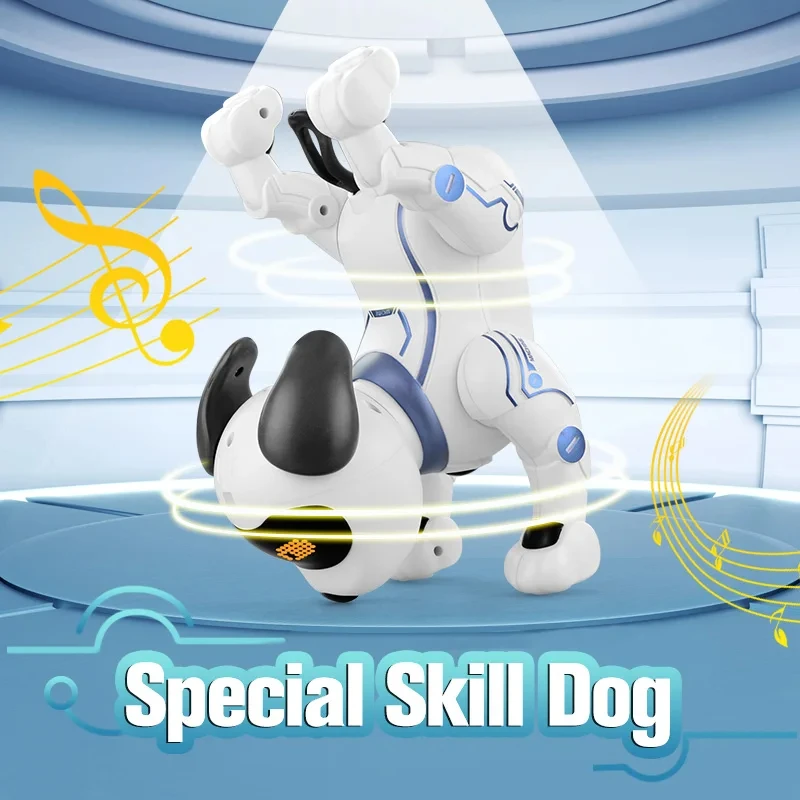 K16 RC Robot Electronic Dog Simulation Electronic Pets Programmable Smart Dancing Stunt Robot Dog RC Robotic Pets Toys Kids Gift