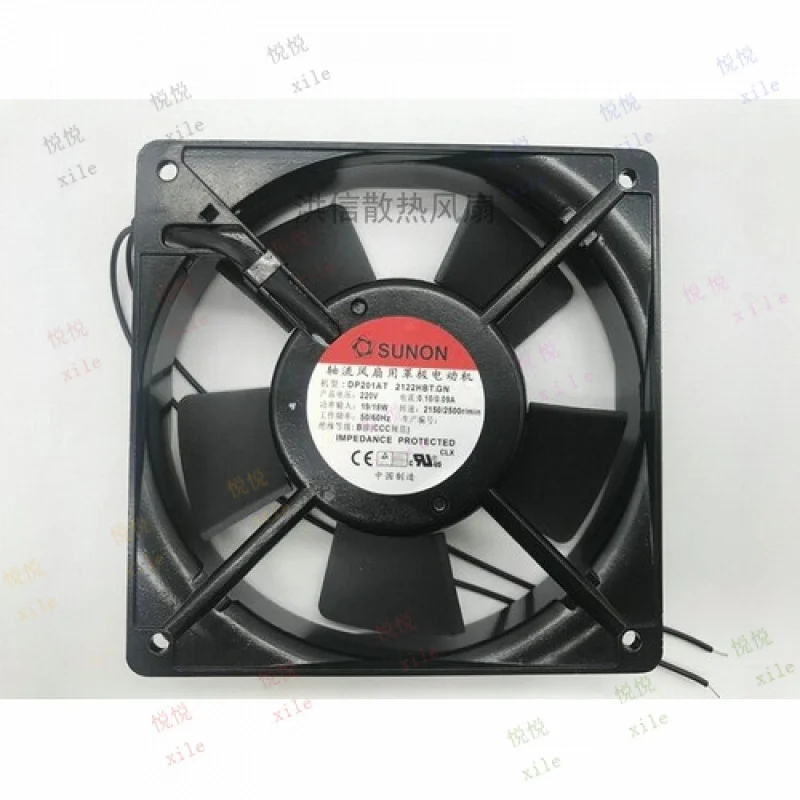 L L لـ SUNON 12025 DP201AT 2122HBT.GN 220V 0.10/0.09A 19/18W 120mm مروحة تبريد