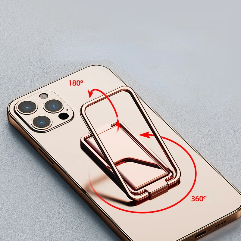 Phone Ring Holder metal lazy Finger Kickstand 360° Rotation Grip Foldable Telephone Stand for Xiaomi Iphone 15 16 Pro Max Huawei image 6