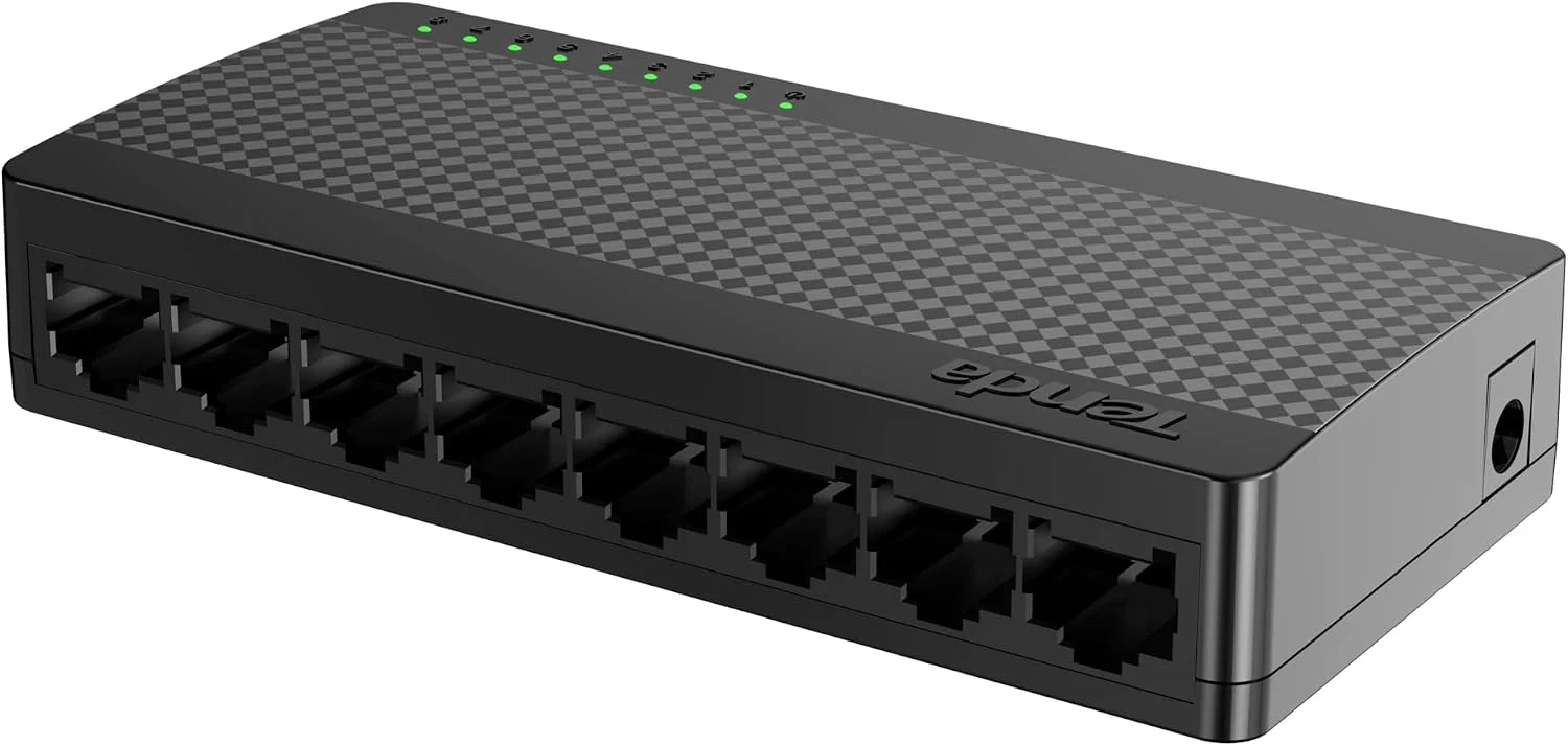 tenda-8ポートギガビットイーサネットスイッチ、デスクトップイーサネットスプリッター、アンマネージドネットワークスイッチハブ、プラグアンドプレイ、壁掛け可能、fa