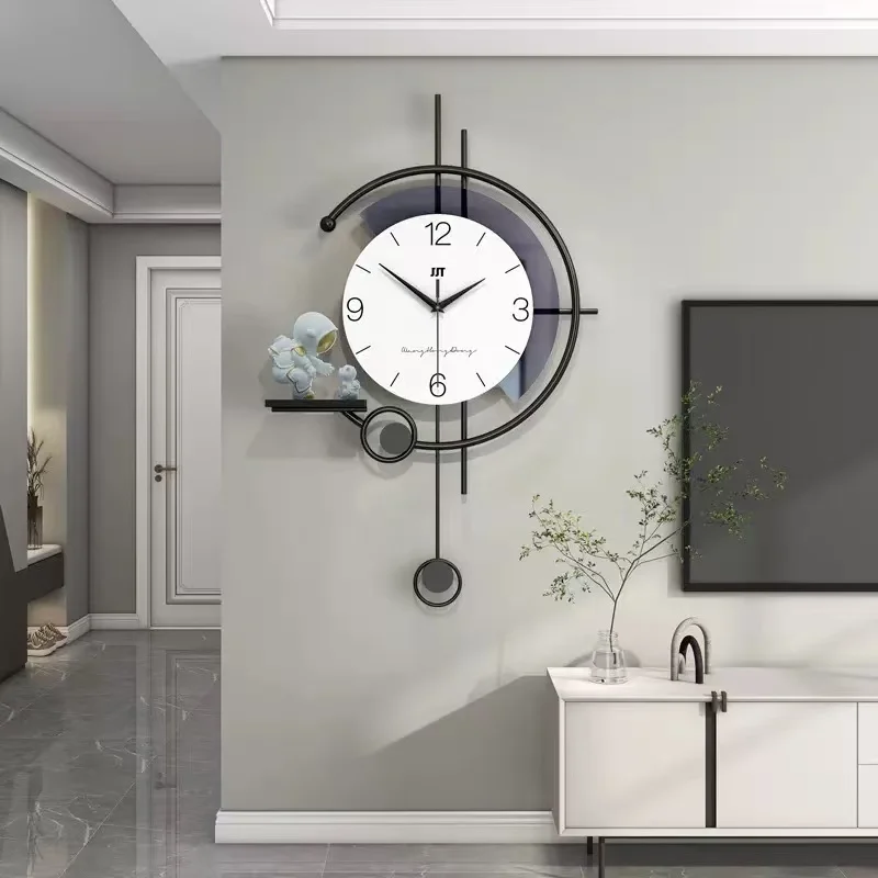 

Modern minimalist clock, living room wall clock, sweeping movement, acrylic material, aluminum material clock needle
