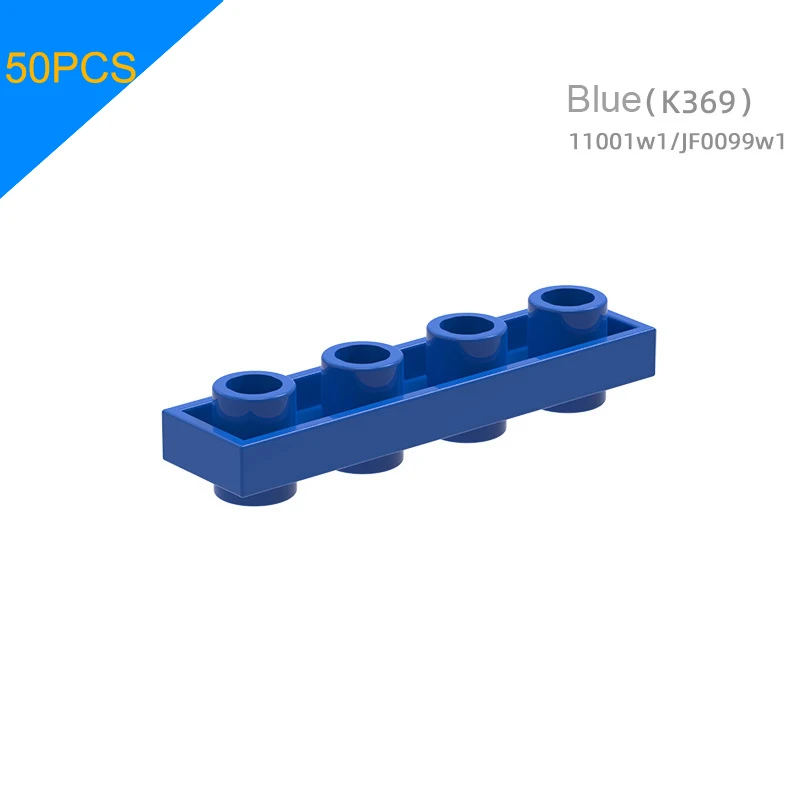 11001w 1JF0099w1 Assembly Part Double-sided Short 4-Hole Building Block Toy Parts 50PCS/LOT